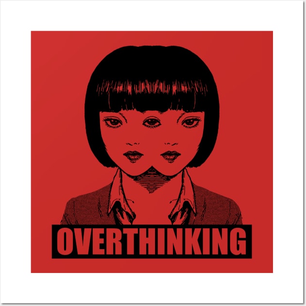 Overthinking black on Wall Art by ek